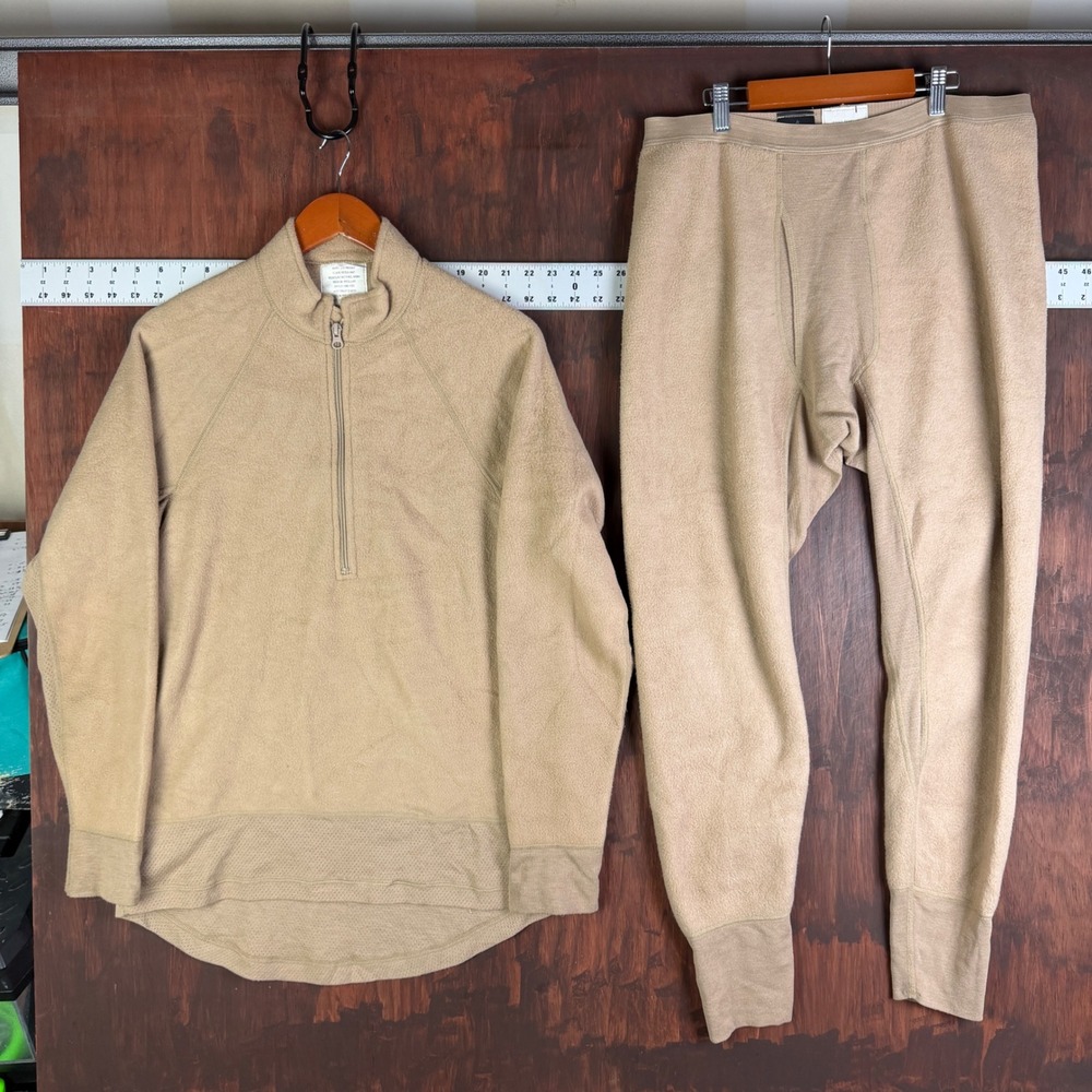 Peckham FREE Military Midweight Flame Resistant Thermal Set Tan Medium‎ Regular